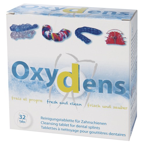 Oxydens comprimé à nettoyage pour gouttières dentaires